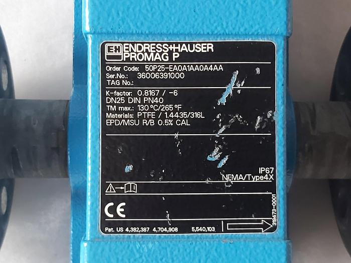 Gebraucht Endress und Hauser Promag P 50P25-EA0A1AA0A4AA