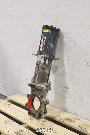 Used Dezurik  4" Air Operated Knife Gat #28514