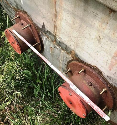 Used Binge (hopper) – for 30 m3 of meat discards. This binge contains two stainless steel (new) conveyors – each controlled by separate Reynold gear motors.