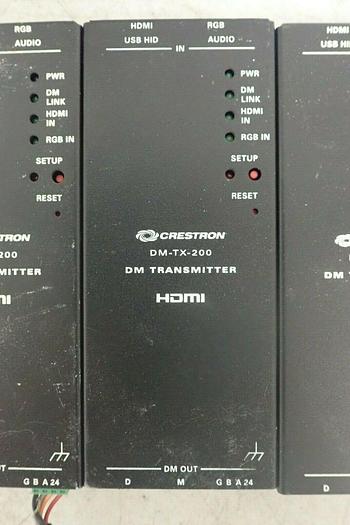 Used Lot of 4 Crestron DM-TX-200 HDMI DigitalMedia Transmitters