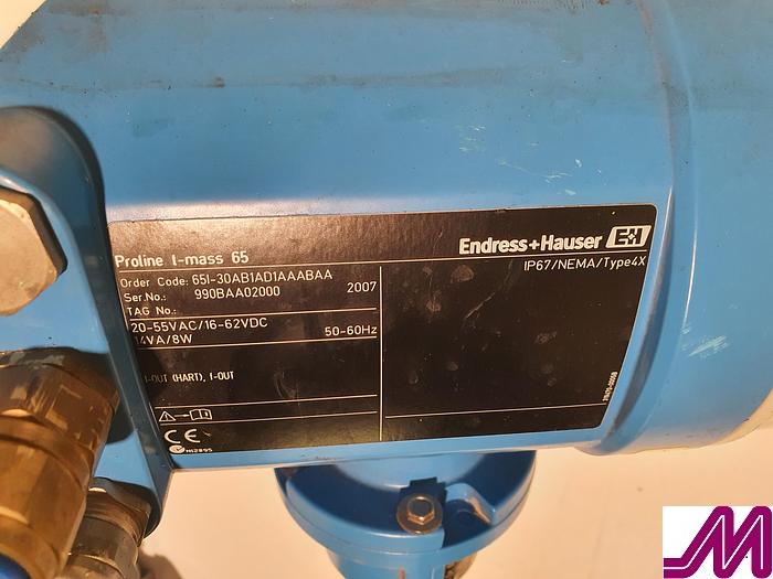 Used 2007 Endress & Hauser Proline T-Mass I Thermal Mass Flow Measuring System