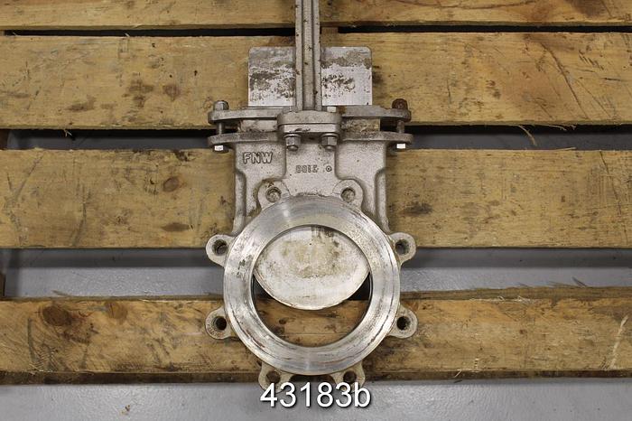 Used FNW 6" Air Operated Knife Gate Valve #43183