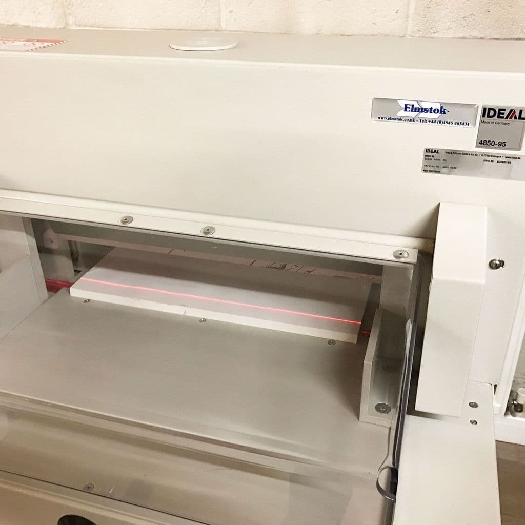 Used IDEAL 4850-95 Power Electric Guillotine With Automatic Clamp