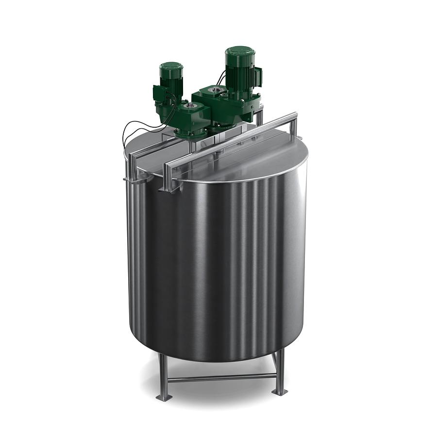 250 Gallon Stainless Steel Jacketed Mixing Tank with Agitator