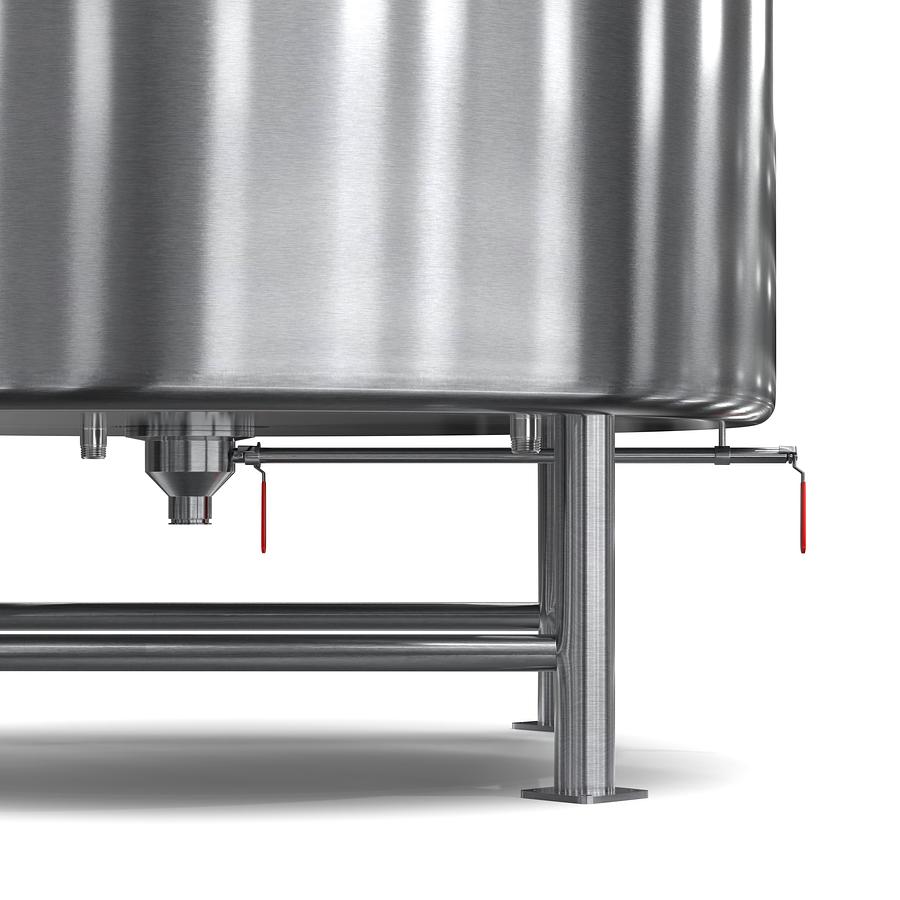 2000 Gallon Stainless Steel Jacketed Mixing Tank with Agitator