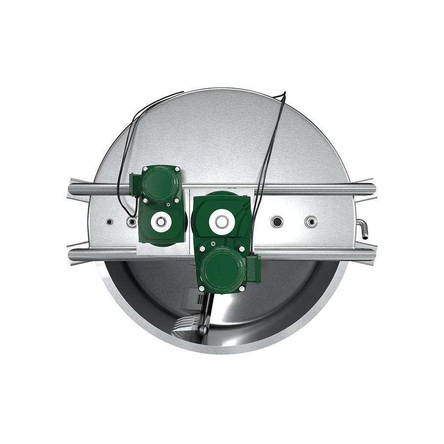 100 Gallon Stainless Steel Jacketed Mixing Tank with Agitator