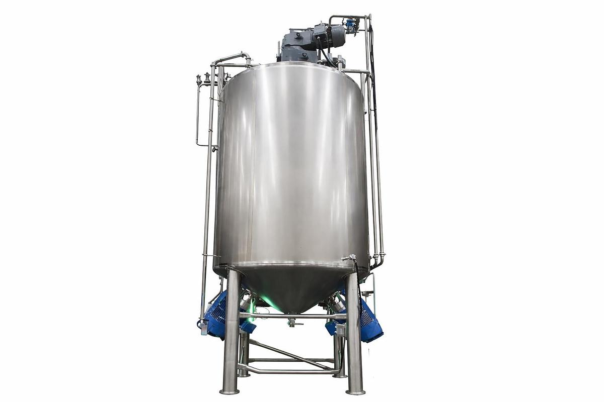 5000 Gallon Stainless Steel Jacketed Mixing Tank with Agitator
