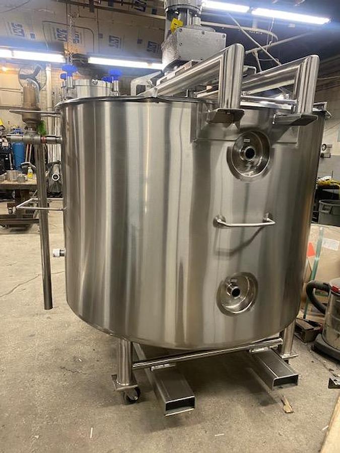 500 Gallon Stainless Steel Jacketed Mixing Tank with Agitator