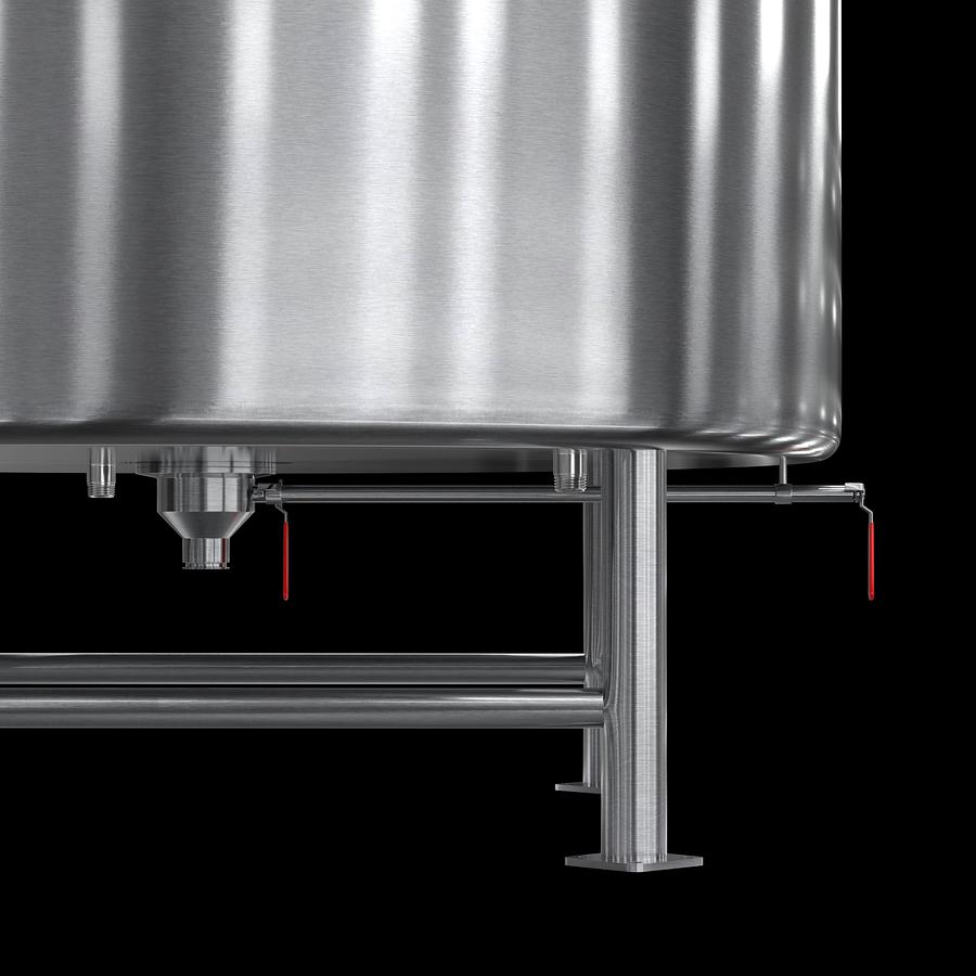 100 Gallon Stainless Steel Jacketed Mixing Tank with Agitator