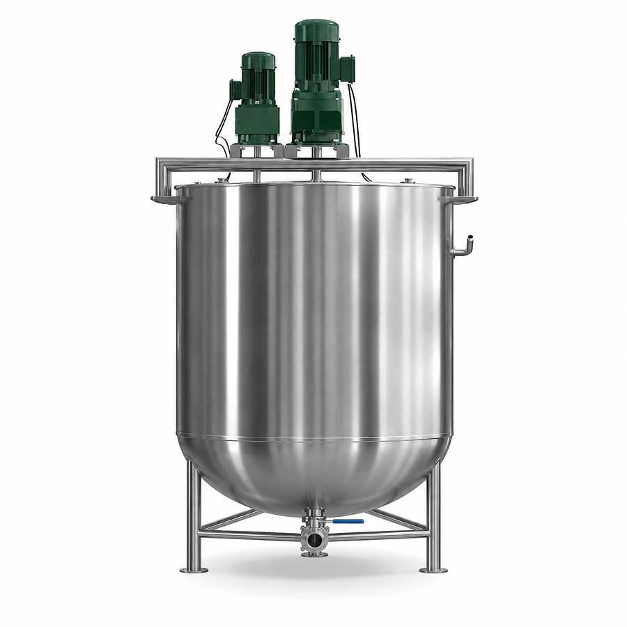 750 Gallon Stainless Steel Steam Jacketed Kettle with Agitator