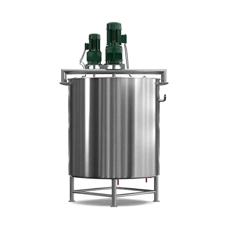 100 Gallon Stainless Steel Jacketed Mixing Tank with Agitator