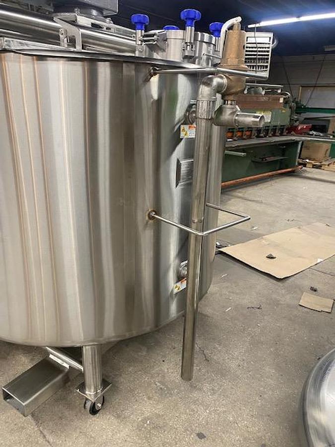 500 Gallon Stainless Steel Jacketed Mixing Tank with Agitator