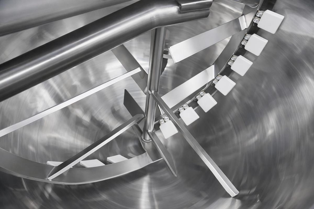 500 Gallon Stainless Steel Steam Jacketed Kettle with Agitator