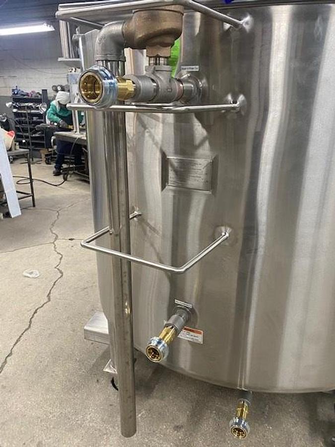 500 Gallon Stainless Steel Jacketed Mixing Tank with Agitator