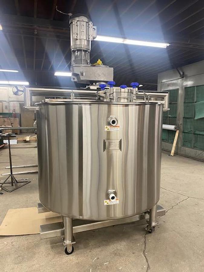 500 Gallon Stainless Steel Jacketed Mixing Tank with Agitator