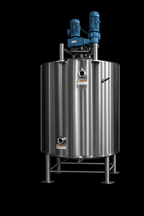 750 Gallon Stainless Steel Jacketed Mixing Tank with Agitator