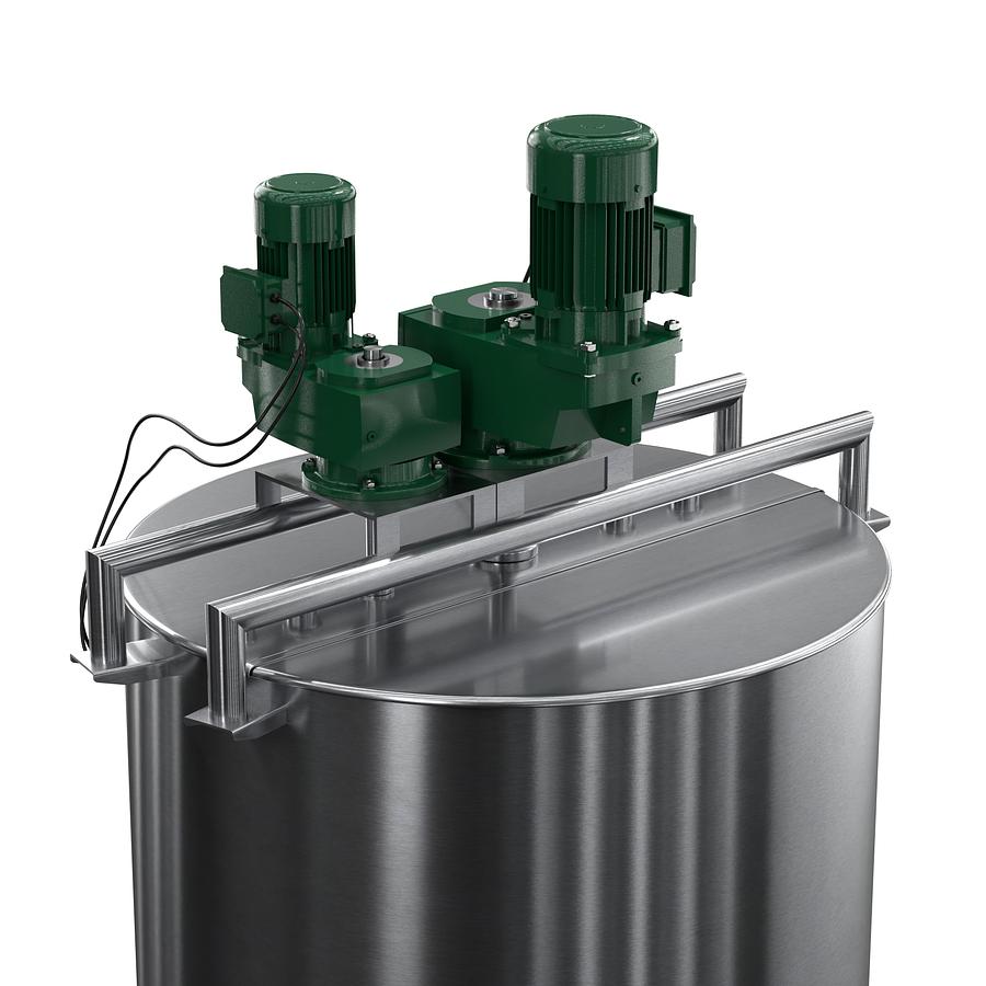 250 Gallon Stainless Steel Jacketed Mixing Tank with Agitator