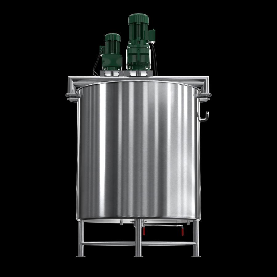 100 Gallon Stainless Steel Jacketed Mixing Tank with Agitator