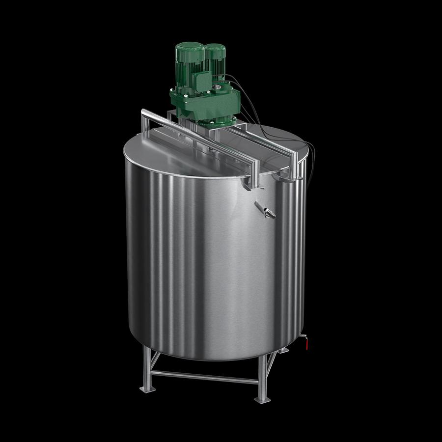 250 Gallon Stainless Steel Jacketed Mixing Tank with Agitator