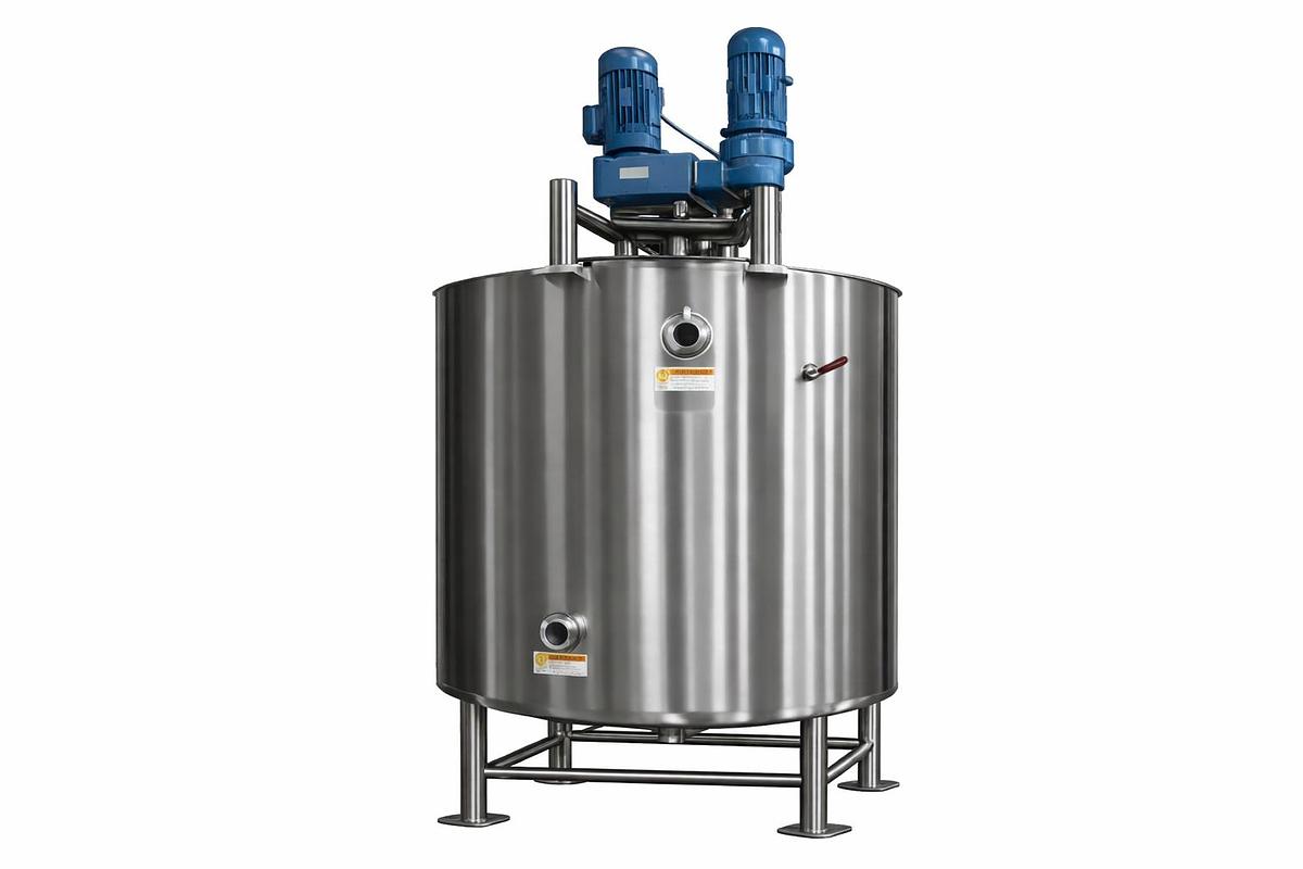 750 Gallon Stainless Steel Jacketed Mixing Tank with Agitator