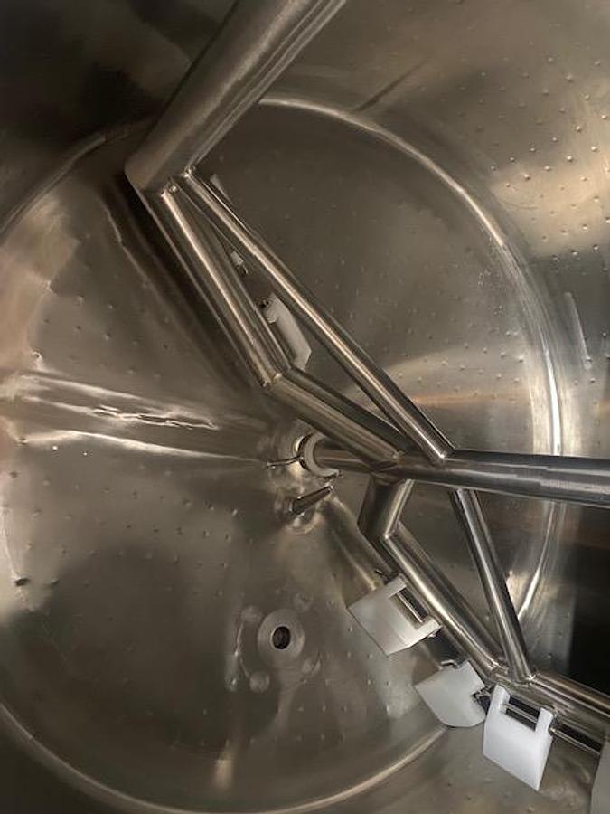 500 Gallon Stainless Steel Jacketed Mixing Tank with Agitator