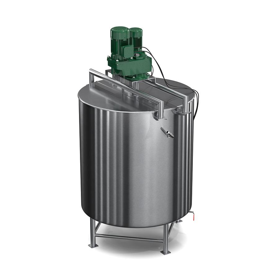 100 Gallon Stainless Steel Jacketed Mixing Tank with Agitator