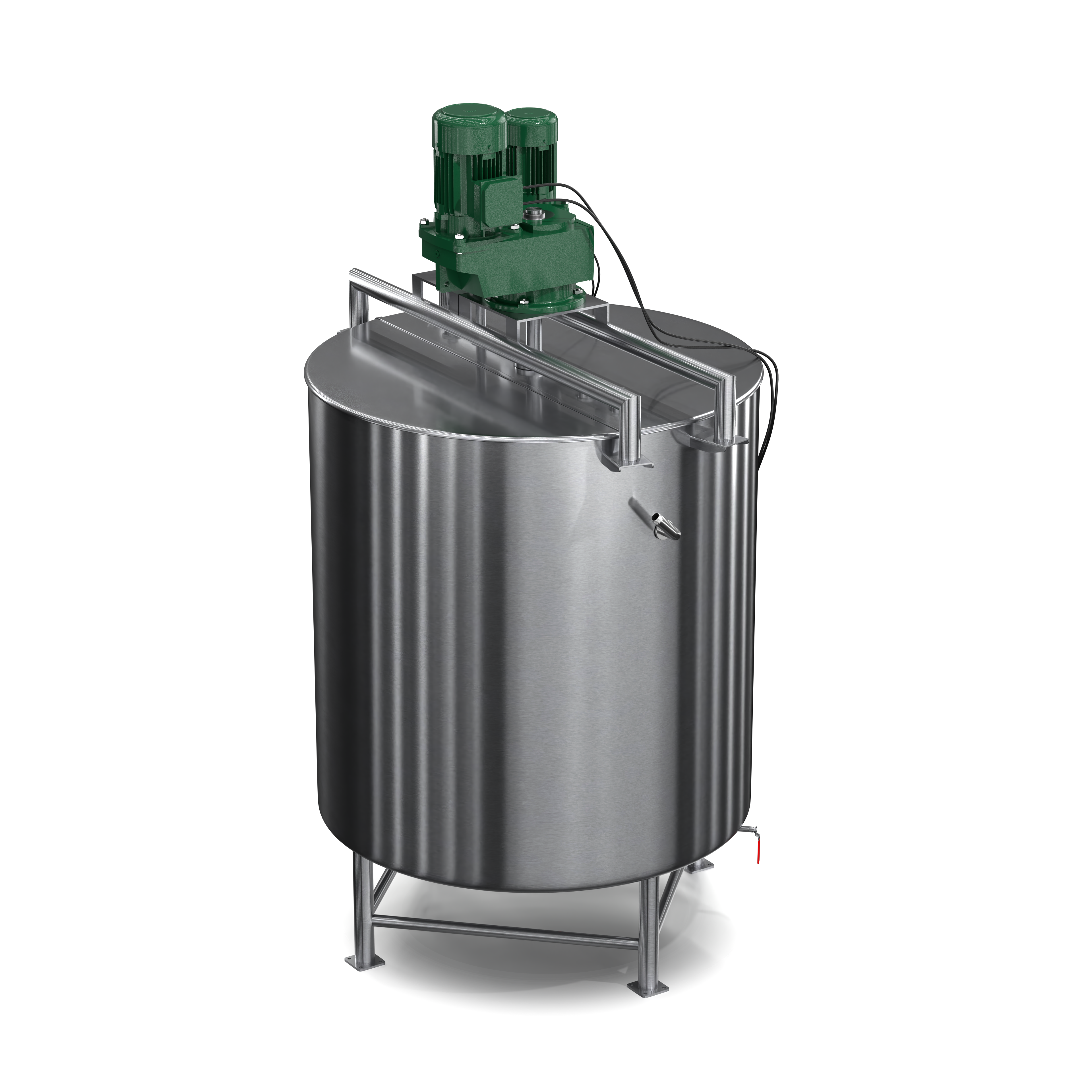 250 Gallon Stainless Steel Jacketed Mixing Tank with Agitator