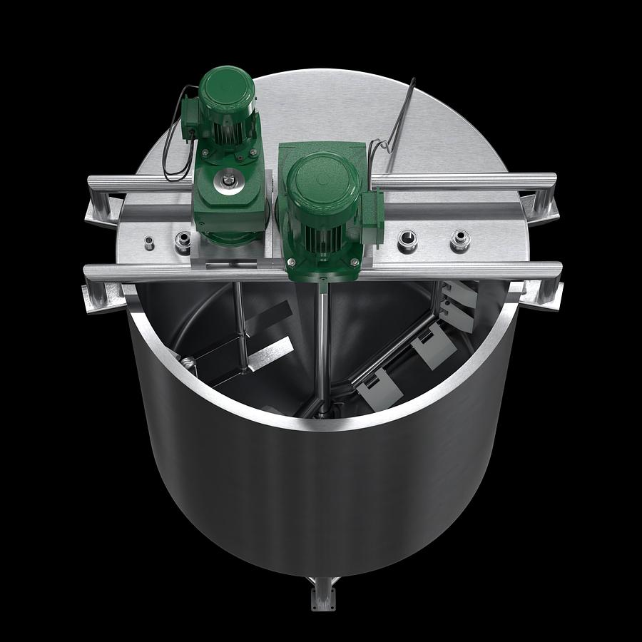 250 Gallon Stainless Steel Jacketed Mixing Tank with Agitator