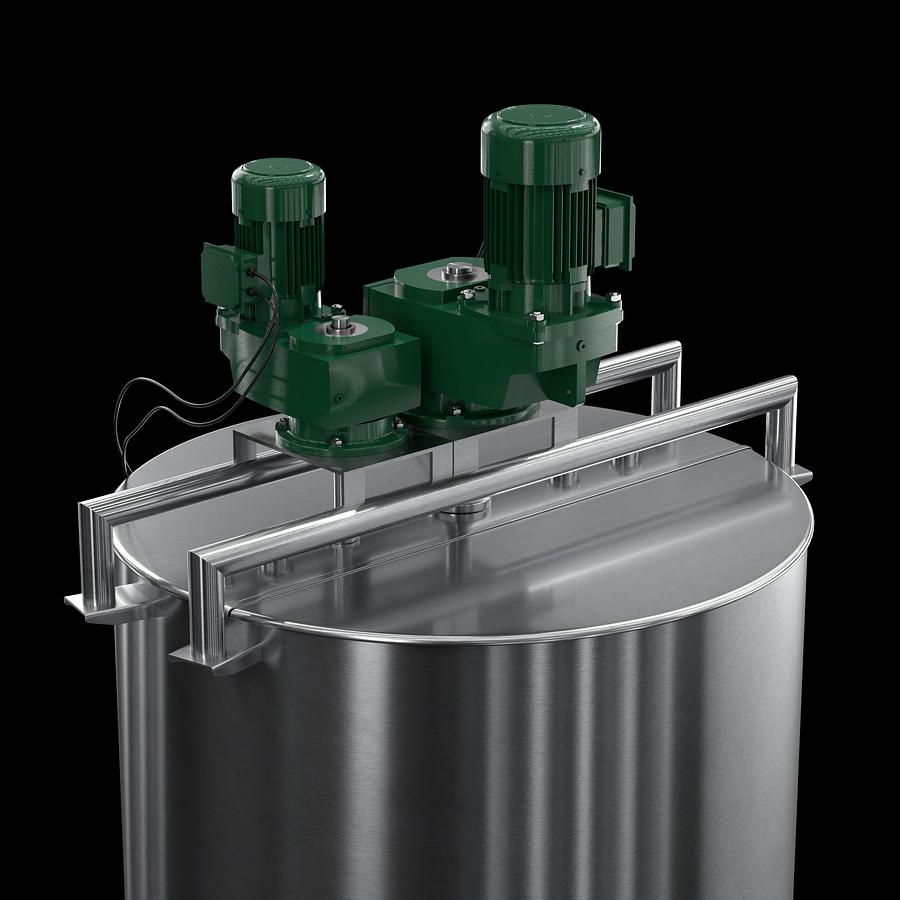 100 Gallon Stainless Steel Jacketed Mixing Tank with Agitator