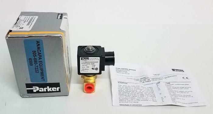 Parker Fluid Control Valve Solenoid Purge 7121KBN2SV00N0D400Q3 80PSI (6599)Z