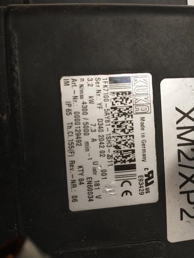 Used 1FK7100-5AY81-1SH3-Z S11 KUKA External shaft servo motor