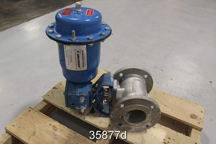 Used Neles Jamesbury 3" Air Operated Ball Control Valve #35877