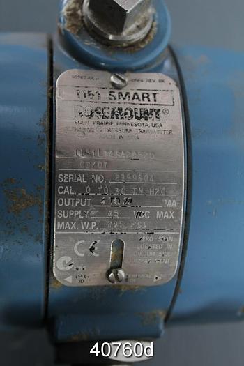 Used Rosemount Liquid Level Transmitter #40760