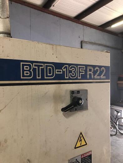 Used 1990 5.12" CNC Toshiba Table Type Horizontal Boring Mill, BTD 13F,R22, Table Size 70.8" X 86.6", X - 119", Y - 90.5", 40HP, 2500 RPM, Tosunc 888 CNC