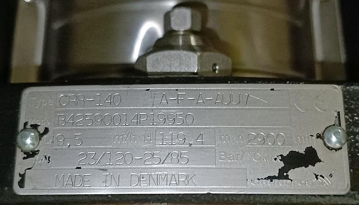 Gebraucht Druckerhöhungspumpe, CR8-140 A-F-A-AUUV, 9,5m³/h, 120m, Grundfos, gebraucht-Top