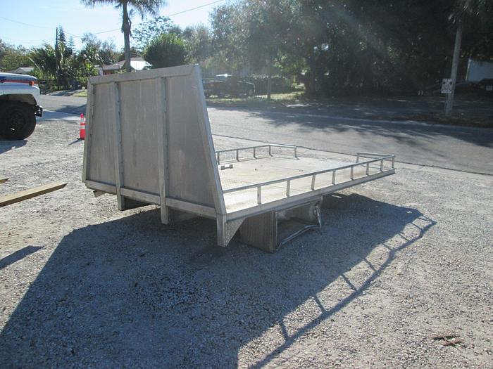 Used 8'x12' Aluminum Tred Plate Flat Bed Truck Body