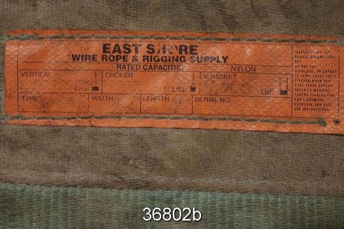 Used East Shore Wire Sling 4' Length, 20" Width, V-Basket 5000 Lbs #36802