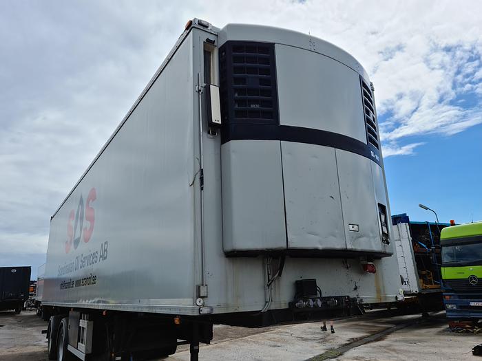 Used 2003 HFR 2 AXLE/ CITY/ FRIDGE TRAILER/ OPEN SIDE/ LOADING LIFT STEERING AXLE FRIDGE UNIT