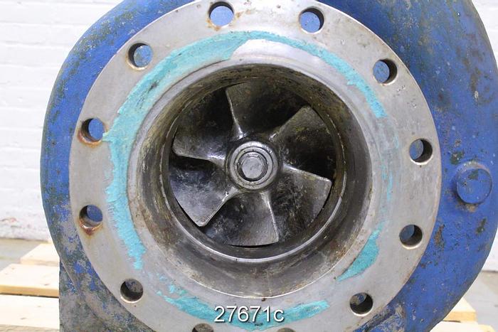 Used Goulds 3175 Pump, Summit 2175, 8X10X14, Stainless Steel Casing, Stainless Steel Impeller, 11.5" Diameter Impeller, 6 Vanes, Stainless Steel Stuffing Box Cover, Stainless Steel Suction Side Plate, Dynamic Seal #27671