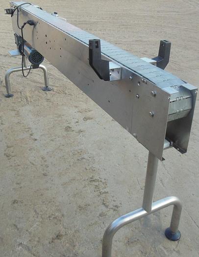 Used Conveyor, Belt, 4" x 7', S/st, Pacific, 3/4 HP, 120 Volts, #S742809