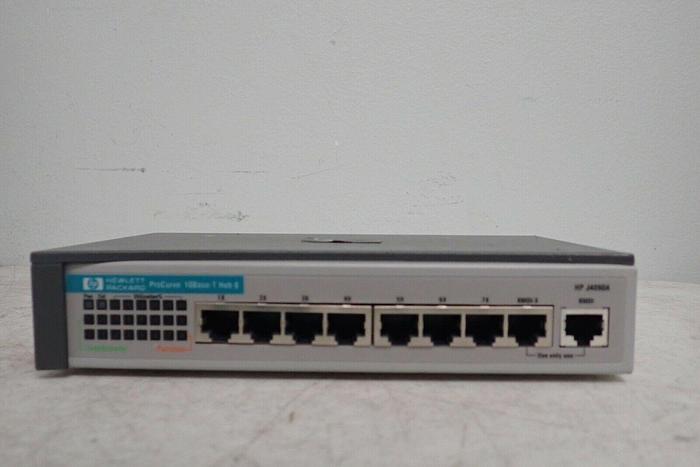 Used HP ProCurve J4090A10 Base-T Hub 8 J4090-80011 Switch