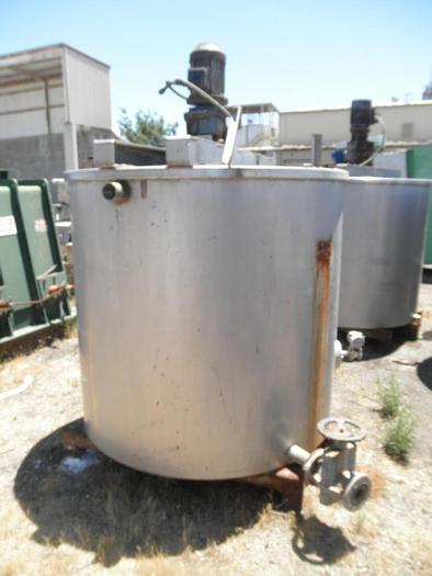 Used Tank, 750 Gallon, S/st, Agit, 3 HP, (4) #C735196