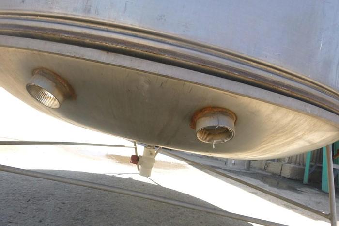 Used Tank, 500 Gallon, S/st, 48" X 60", DT/DB #S743850
