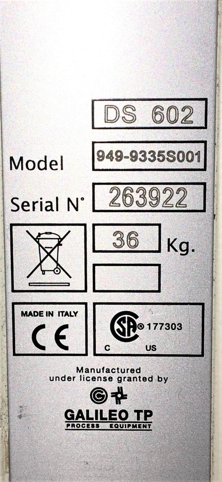 Used Agilent DS 602 Rotary Vacuum Pump - 17.6cfm