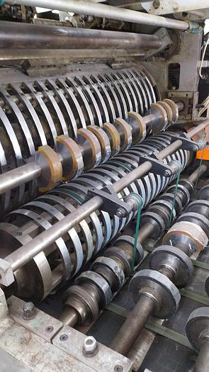 Used NEWLONG 335T+504TH - Sheet fed paper bag  machine  with top fold and twisted loop handles