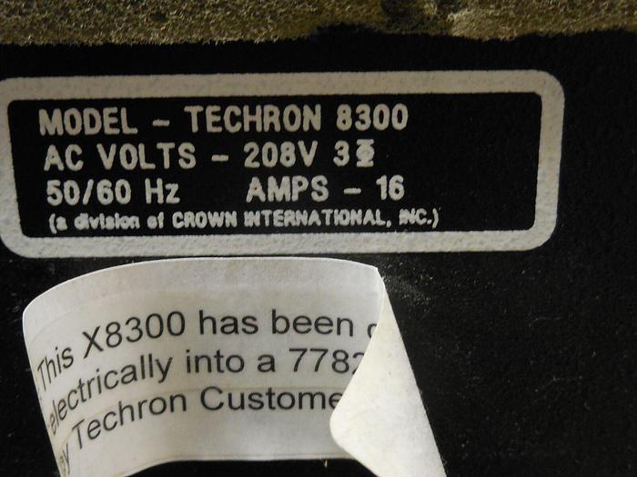 Used Otsuka Electronics/Techron X8300 7782 Gradient Amplifier