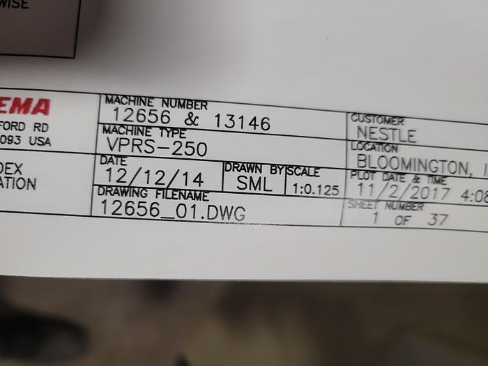 Used Rovema  VPR-250 Rotoseal Form Fill and Seal