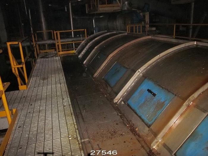 Used Celleco Hedemora 2575 Celleco Hedemora Cylinder Thickener, Polyester Shrink- Fit Cylinder Cover, Approximately 7' Diameter X 24' Long. #27546