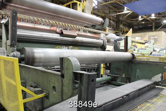 Used Beloit SFM Slitter Rewinder, 7500 Fpm, 90" Max Unwind Diameter, 60" Rewind #38849