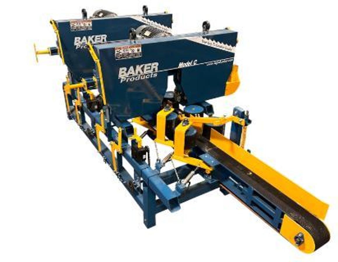 NEW BAKER MODEL C TWO HEAD RESAW